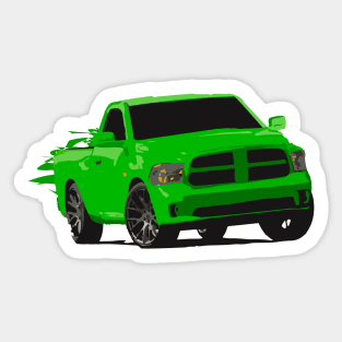 Dodge Ram green Sticker